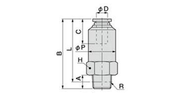 Check Valve dimensional drawing