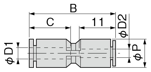 Dimensional drawing of USD