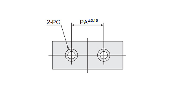 Dimensional drawing of rod end