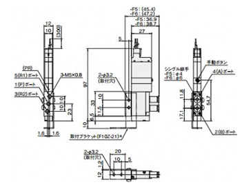 Standard Solenoid Valve F10 Series drawing 3