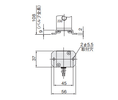 Optional mounting base (mm)