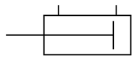 Basic cylinder, double rod type, BCD series, double acting type