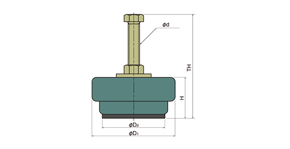 Dimensional drawing of Spring Hi-Mount