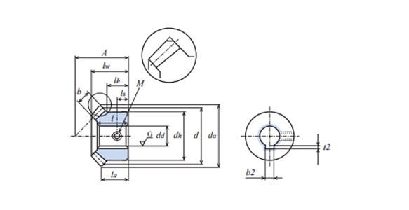 Dimensional drawing of spiral miter gear