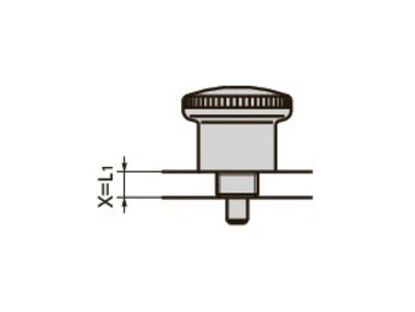 When X ≧ L1, use the loosening prevention service