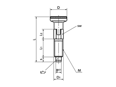 Dimensional drawing of PMY-A, PMYS-A