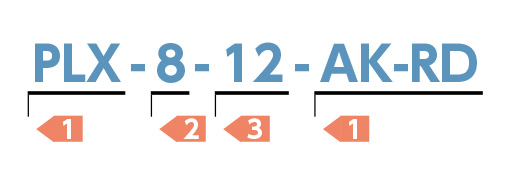 Indexing Plunger PLX, order example