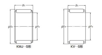 Needle rollers with retainer, drawing