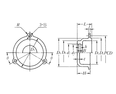 Bearing unit cover alone drawing 1