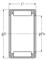 Drawing 1 of shell type needle roller bearing