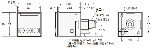 Body Drawing of Digital Pressure Sensor 