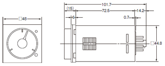 Drawing of electronic temperature controller 