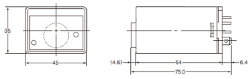 Drawing of digital thermo 