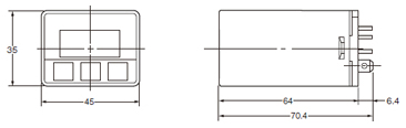 Drawing of digital thermo 