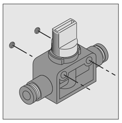 Fixing method 2 for Shutoff Valve, Hand Valve, Straight A