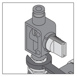 Attachment and detachment method 3 for Cap lever for Shutoff Valve, Hand Valve, Straight B