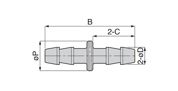 Minimal Fitting - Barb Union Straight: related image