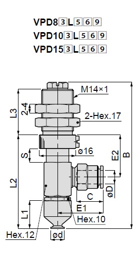 Vacuum Pad, Soft Type, VPD, One Touch Fitting Type 