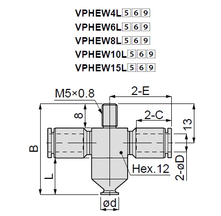 Vacuum Pad Soft Type VPHEW One Touch Fitting Type 