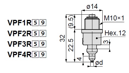 Vacuum Pad, Standard Type, VPF 