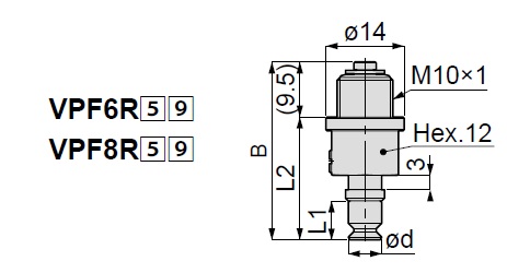 Vacuum Pad, Standard Type, VPF 