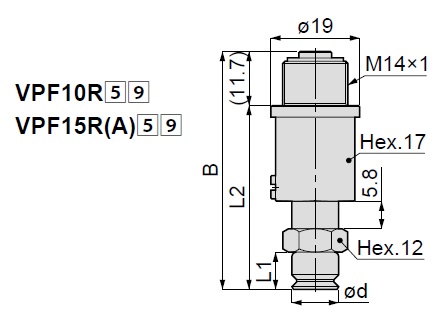 Vacuum Pad, Standard Type, VPF 