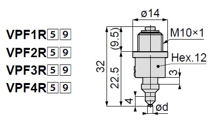 Vacuum Pad Standard Type VPF 