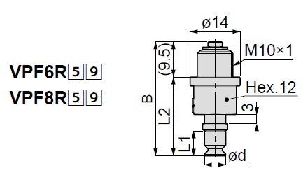 Vacuum Pad Standard Type VPF 