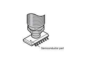 Small pads can be used with semiconductor parts