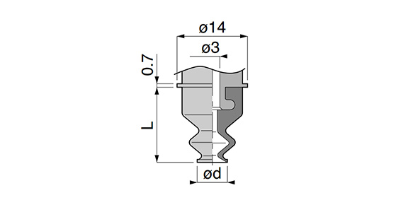 VP6 to 15LB□ fixed details diagram