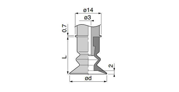 VP20LB□ fixed details diagram