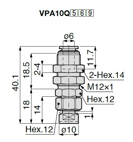 Vacuum Pad Suction Mark Prevention Type VPA One Touch Fitting Type 