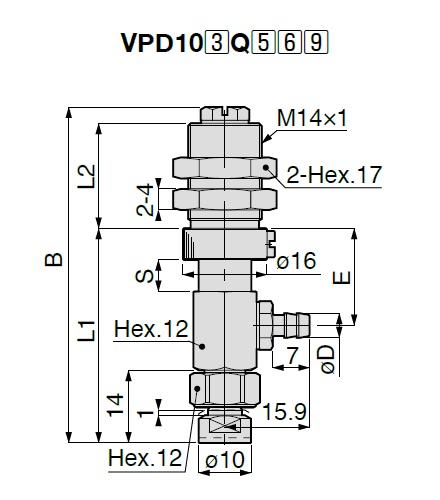 Vacuum Pad Suction Mark Prevention Type VPD Barb Fitting Type 