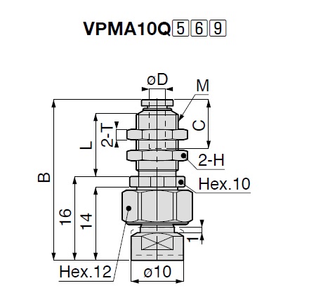 Vacuum Pad Suction Mark Prevention Type VPMA One Touch Fitting Type 