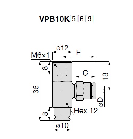 Vacuum Pad - Nonskid Type - VPB One Touch Fitting Type 