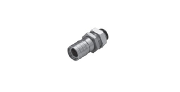 Light coupling E3/E7 series socket, bulkhead, straight: external appearance