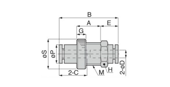 PMP dimensional drawing