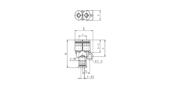 Dimensional drawing of new PY3M