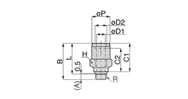 Spatter-resistant Tube Fitting Brass - Straight: related image