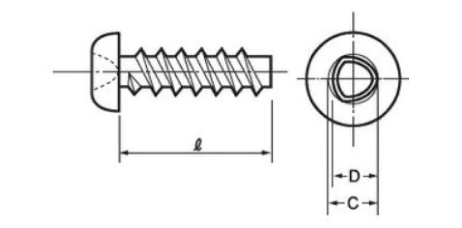 No. 0 Class 1 Phillips P-Type Pan Head Machine Screw 