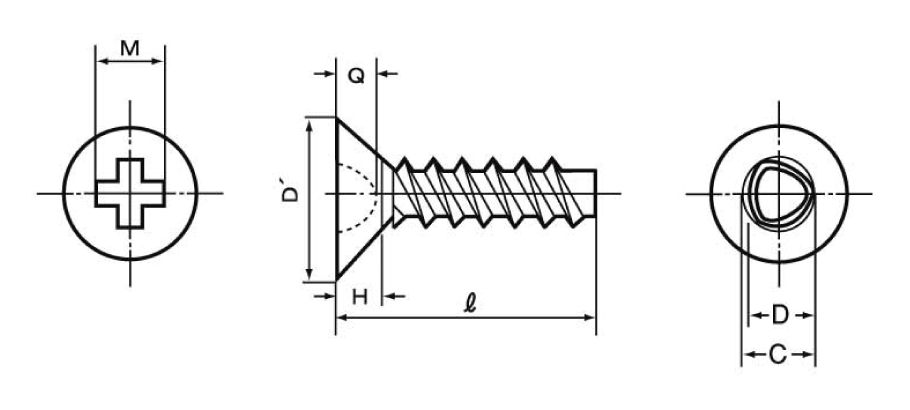 No. 0 Class 1 Phillips B-Type Low Pan Head Screw Pack Product 