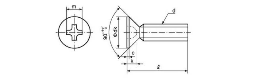 Small Phillips Head Flat Head Screw (Imported) 