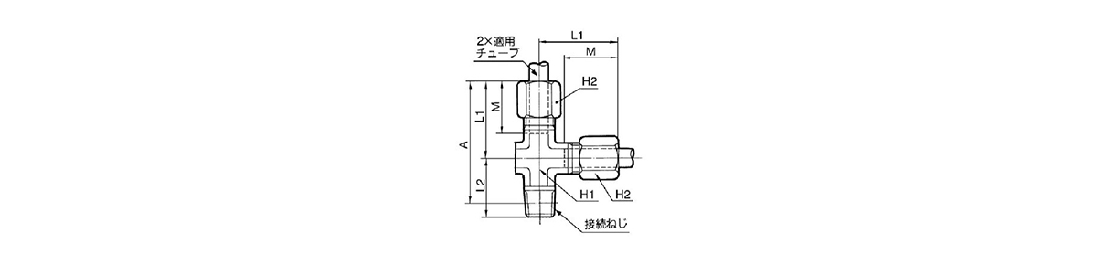 Male Run Tee DY outline drawing 