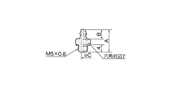 Barb Fitting For Soft Tubes M-5AU-3, -4, -6: related images