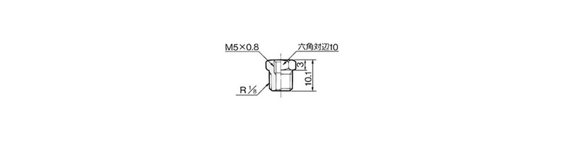 Bushing M-5B outline drawing 