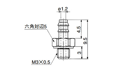 Barb Fitting For Polyurethane Tube, 10-M-3AU-3, -4: related images