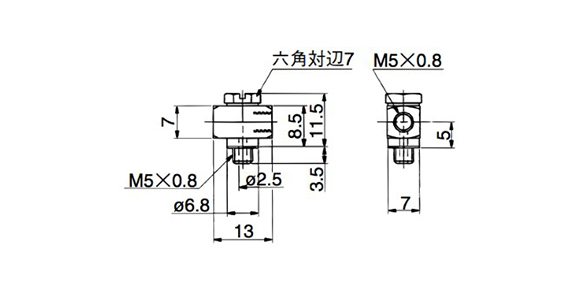 Universal Elbow 10-M-5UL outline drawing