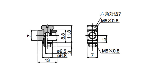 Universal Elbow 10-MS-5UL outline drawing 