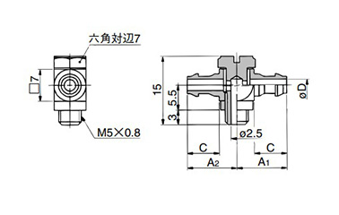 Barb Tee For Soft Tubes 10-MS-5ATHU-3, -4, -6: related images