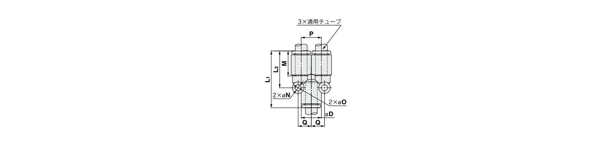 Union Y: KQ2U Outline Drawing 